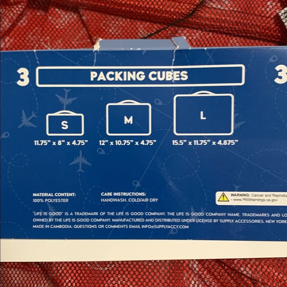 Life is good packing cube set